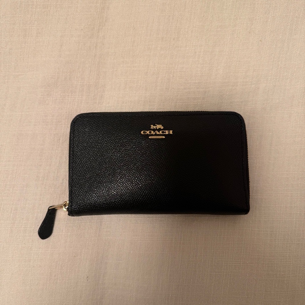 Coach Black and Gold Wallet
